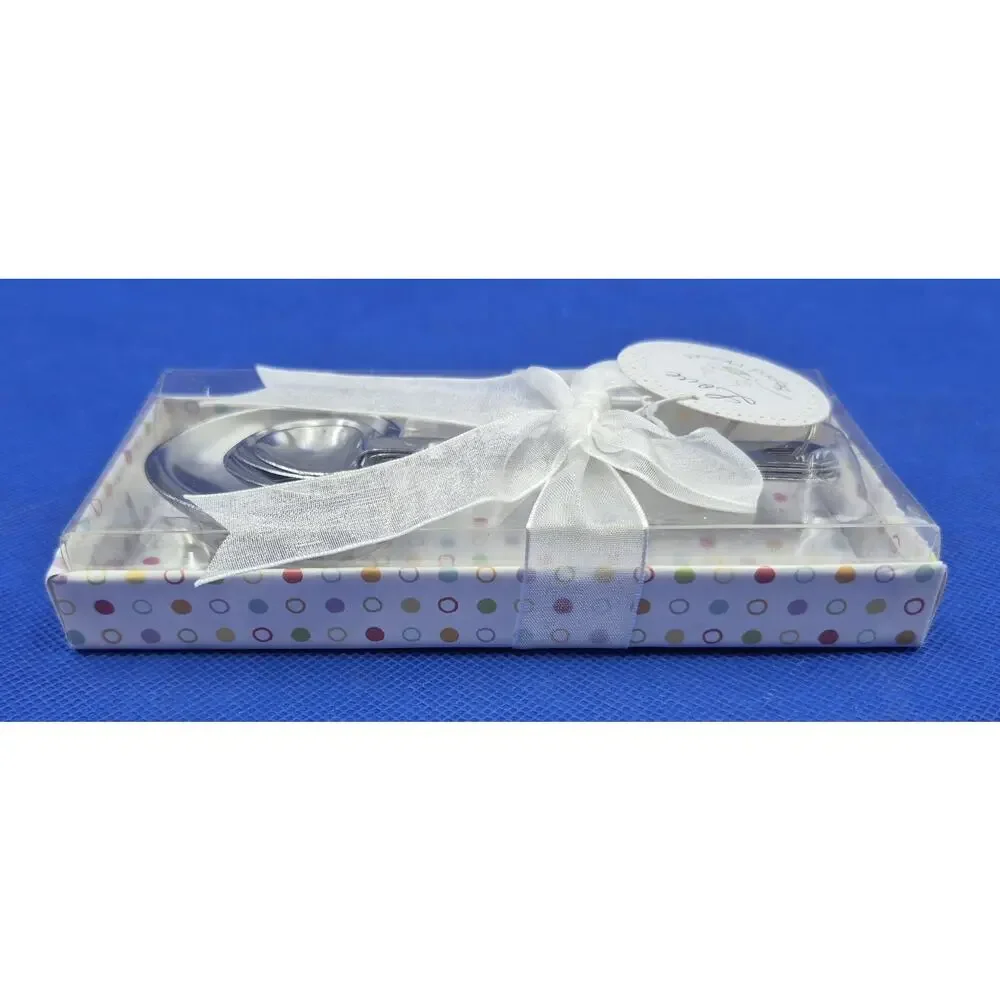 NEW Heart-Shaped 4-Piece Measuring Spoon Set Love Beyond Measure Kate Aspen